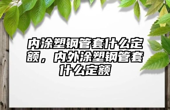 內(nèi)涂塑鋼管套什么定額，內(nèi)外涂塑鋼管套什么定額