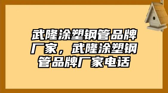 武隆涂塑鋼管品牌廠家，武隆涂塑鋼管品牌廠家電話