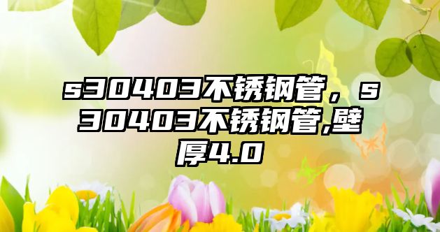 s30403不銹鋼管，s30403不銹鋼管,壁厚4.0